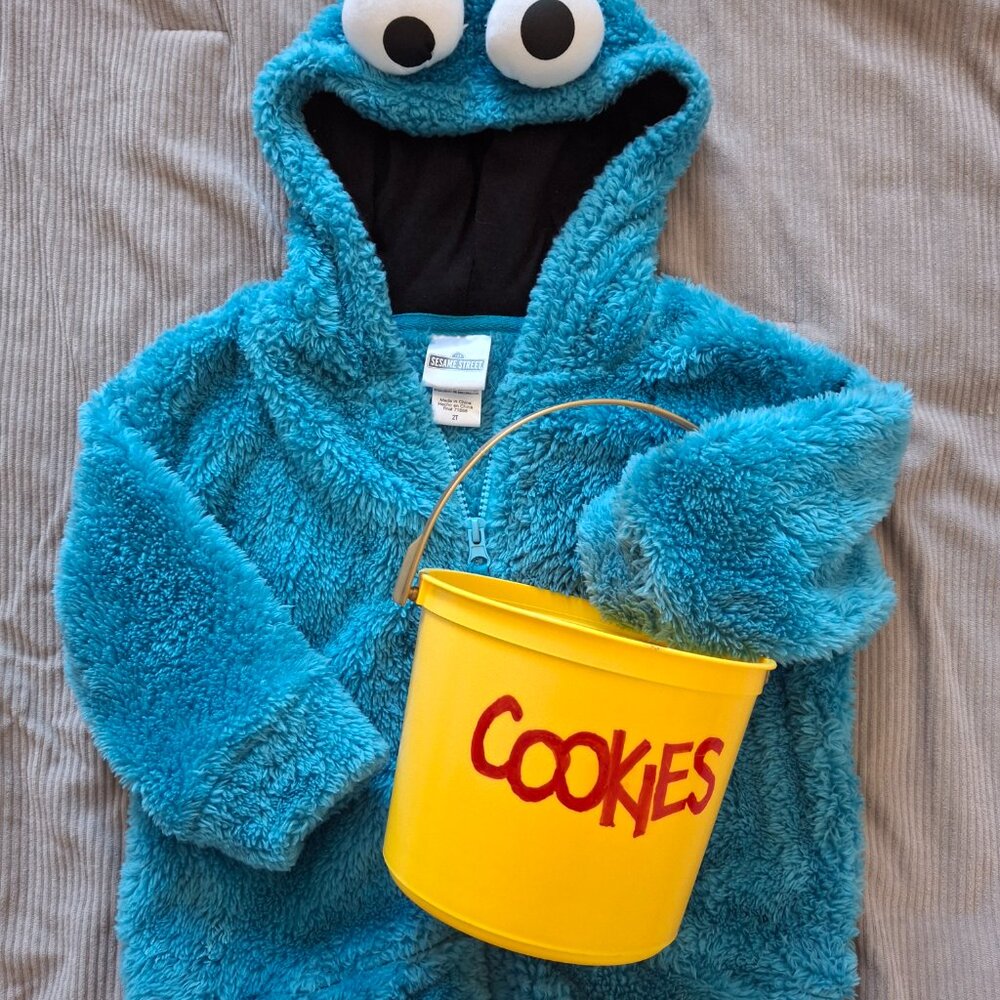 Toddler 2T Cookie Monster Hoodie Costume